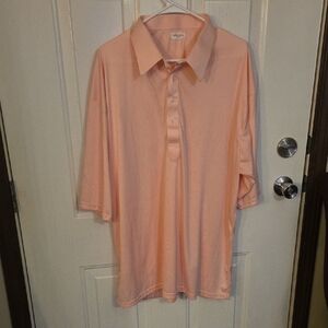 Collars & Co Pink Men's Polo ShirtSize 3X
